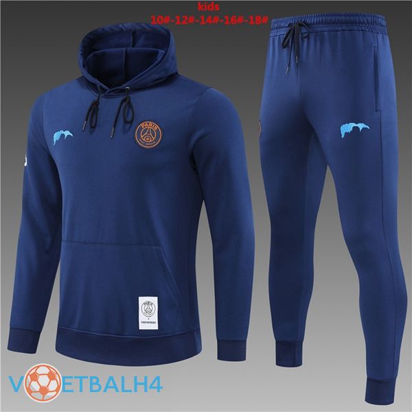 Paris PSG kinderen trainingspak Hoodie koninklijk blauw 2022/2023