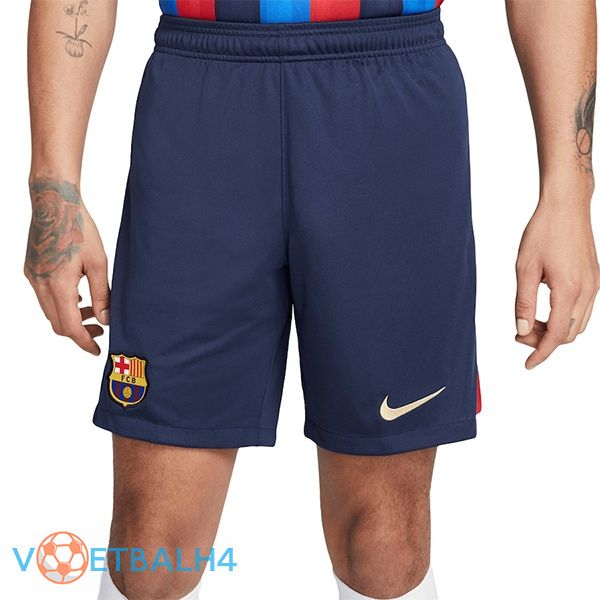 Barcelona voetbal korte broek thuis rood blauw 2022/2023