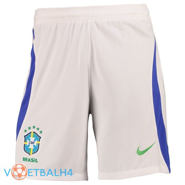 Brazilië uit voetbal korte broek wit 2022-2023