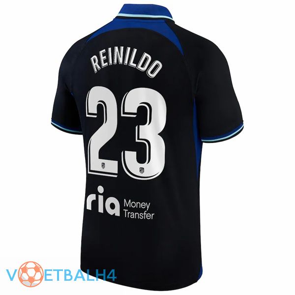 Atletico Madrid (Reinildo 23) voetbal jersey uit zwart 2022/2023