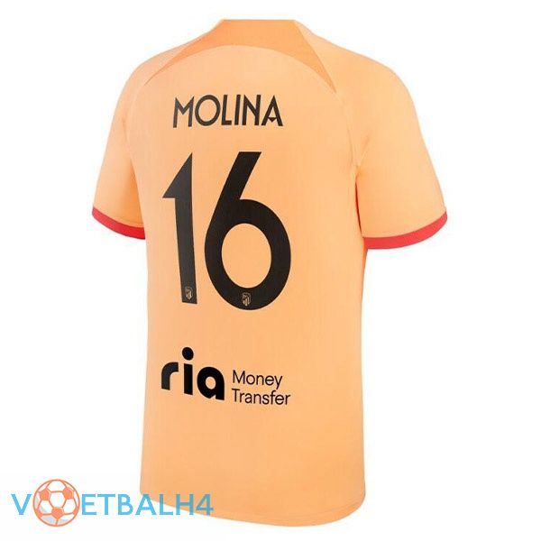 Atletico Madrid (MOLINA 16) voetbal jerseys derde oranje 2022-2023