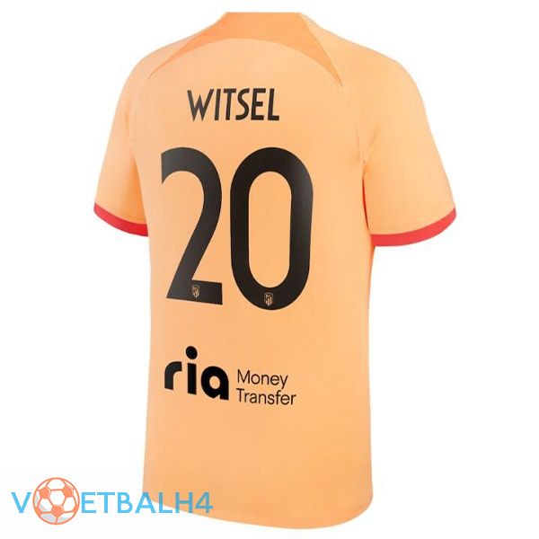 Atletico Madrid (WITSEL 20) voetbal jerseys derde oranje 2022-2023