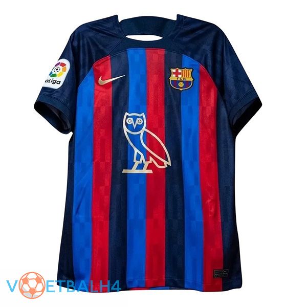 FC Barcelona voetbal jersey thuis Drake Sponsor rood blauw 2022/2023