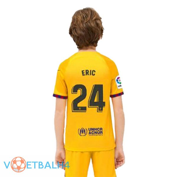 FC Barcelona (ERIC 24) kinderen voetbal jersey vierde geel 2022/2023