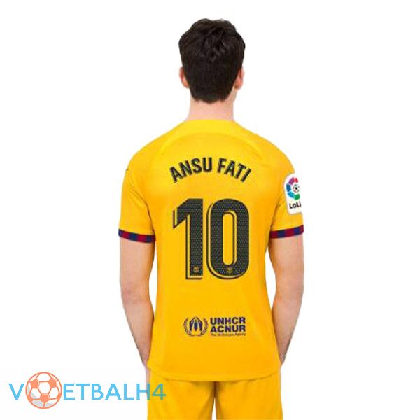 FC Barcelona (ANSU FATI 10) voetbal jersey vierde geel 2022/2023