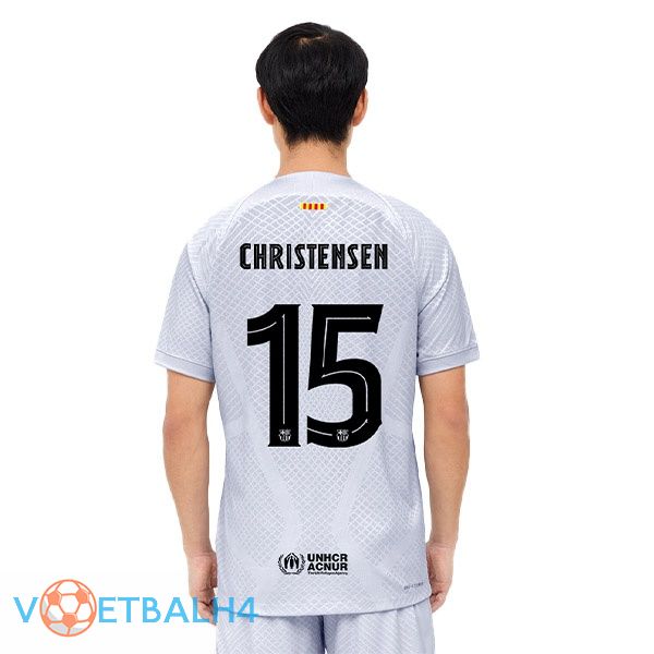 FC Barcelona (CHRISTENSEN 15) voetbal jerseys derde grijs 2022-2023