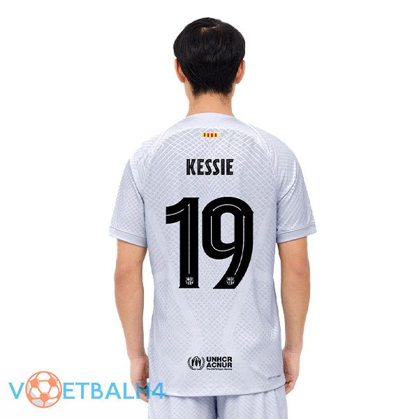 FC Barcelona (KESSIE 19) voetbal jerseys derde grijs 2022-2023