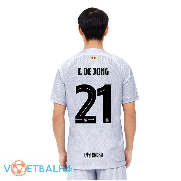 FC Barcelona (F. DE JONG 21) voetbal jerseys derde grijs 2022-2023