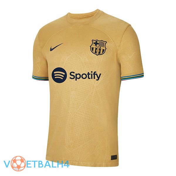 FC Barcelona voetbal jerseys uit geel 2022-2023