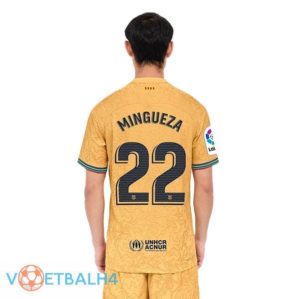 FC Barcelona (Mingueza 22) voetbal jersey uit geel 2022/2023