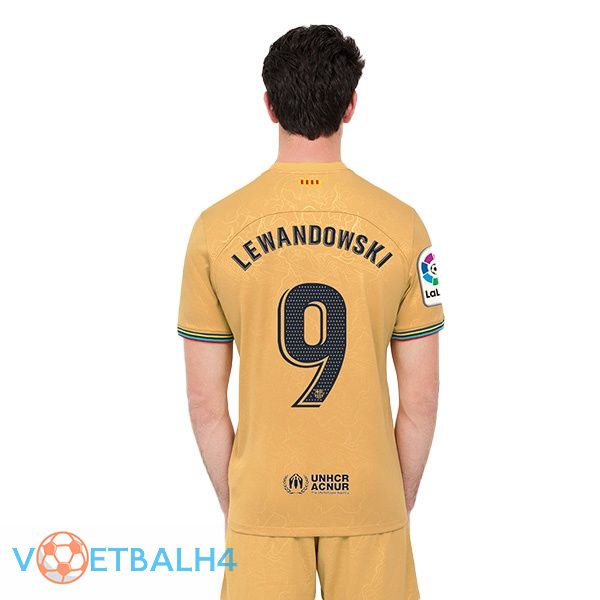 FC Barcelona (Lewandowski 9) voetbal jerseys thuis rood blauw 2022-2023