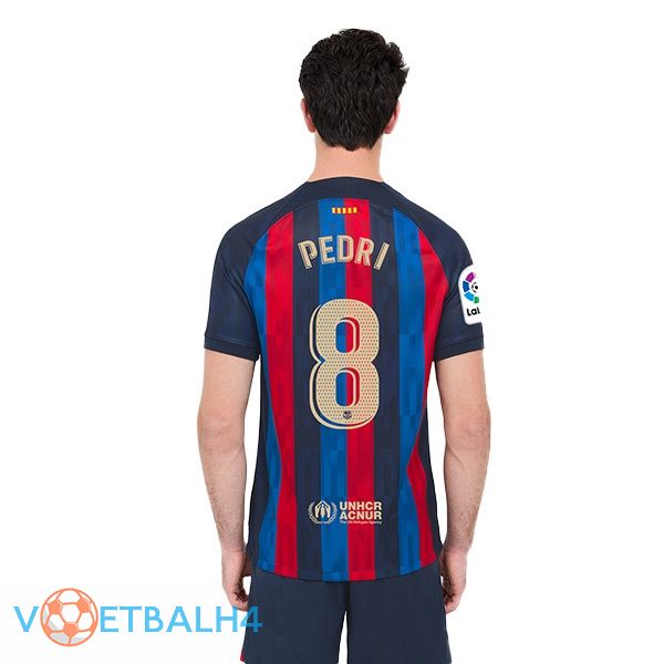 FC Barcelona (Pedri 8) voetbal jersey thuis rood blauw 2022/2023