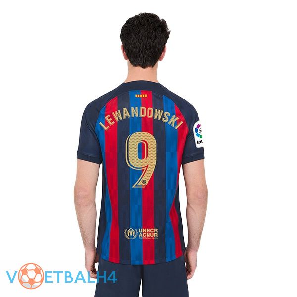 FC Barcelona (Lewandowski 9) voetbal jerseys uit geel 2022-2023