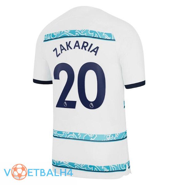 FC Chelsea (ZAKARIA 20) voetbal jerseys uit wit 2022-2023