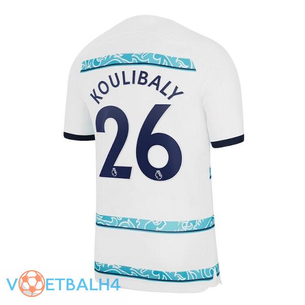 FC Chelsea (KOULIBALY 26) voetbal jerseys uit wit 2022-2023