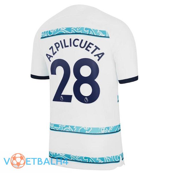 FC Chelsea (AZPILICUETA 28) voetbal jerseys uit wit 2022-2023