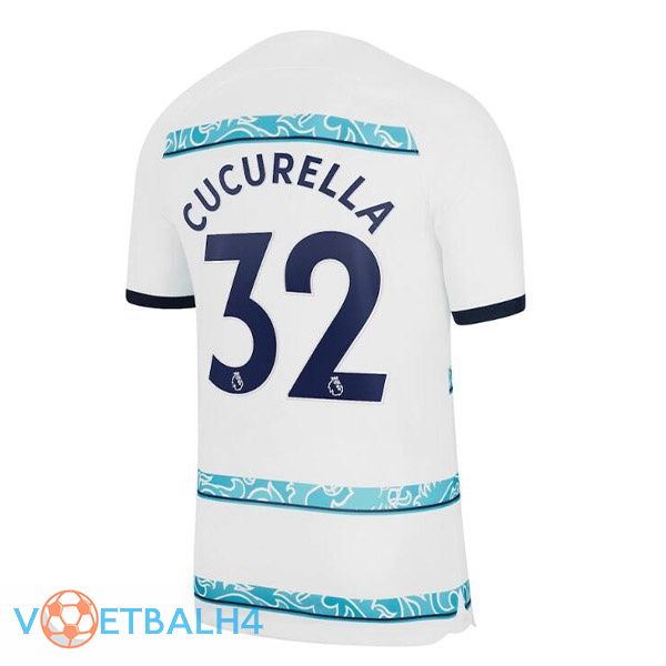 FC Chelsea (CUCURELLA 32) voetbal jerseys uit wit 2022-2023