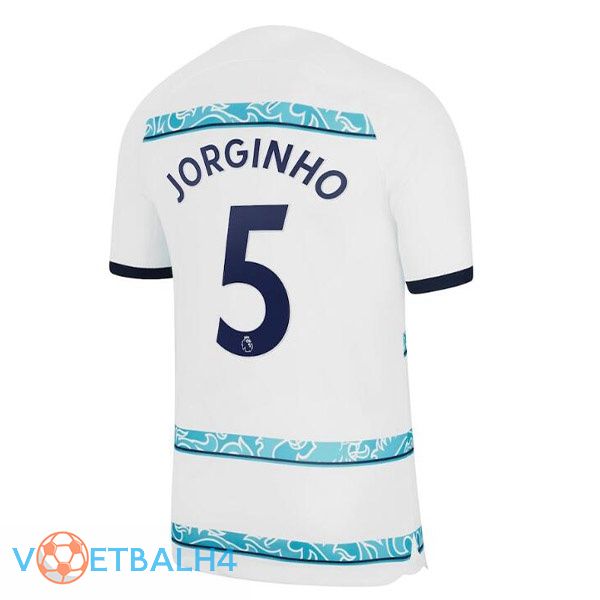 FC Chelsea (JORGINHO 5) voetbal jerseys uit wit 2022-2023