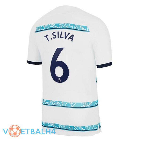 FC Chelsea (T. SILVA 6) voetbal jerseys uit wit 2022-2023