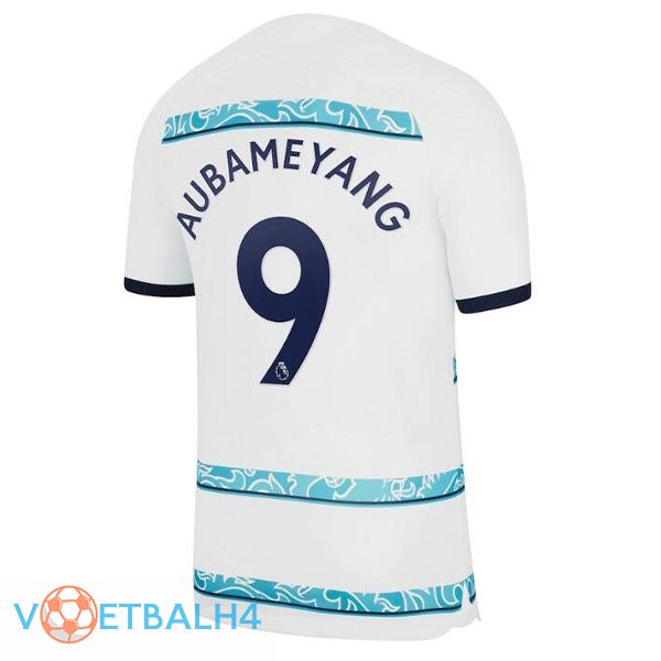 FC Chelsea (AUBAMEYANG 9) voetbal jerseys uit wit 2022-2023