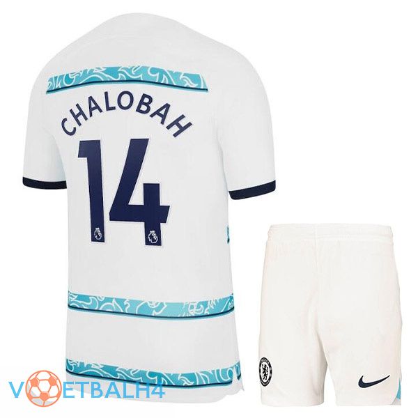 FC Chelsea (CHALOBAH 14) kinderen voetbal jerseys uit wit 2022-2023