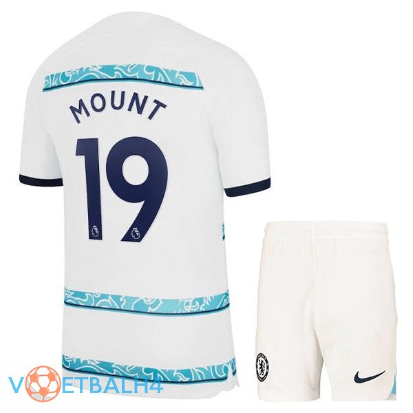 FC Chelsea (MOUNT 19) kinderen voetbal jerseys uit wit 2022-2023