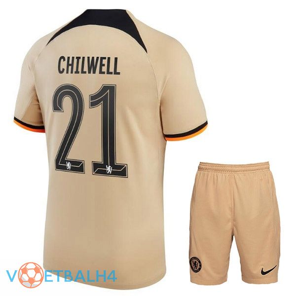 FC Chelsea (CHILWELL 21) kinderen voetbal jerseys derde Marron 2022-2023