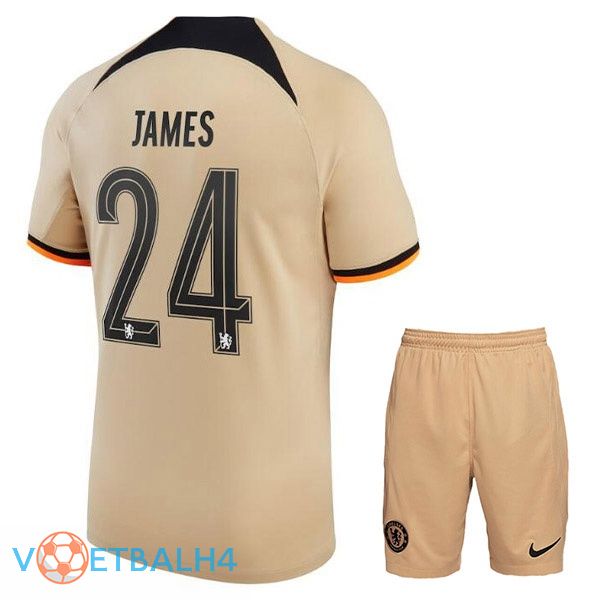 FC Chelsea (JAMES 24) kinderen voetbal jerseys derde Marron 2022-2023