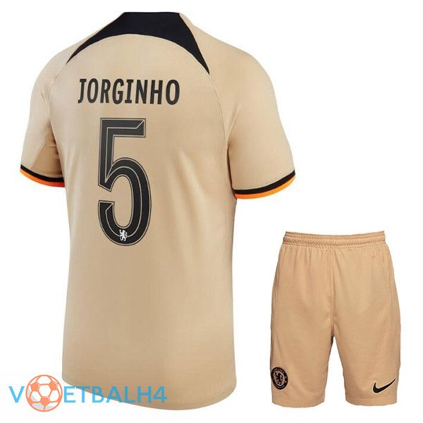 FC Chelsea (JORGINHO 5) kinderen voetbal jerseys derde Marron 2022-2023