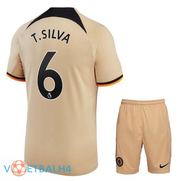 FC Chelsea (T. SILVA 6) kinderen voetbal jerseys derde Marron 2022-2023