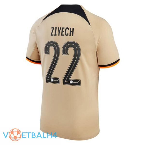 FC Chelsea (ZIYECH 22) voetbal jerseys derde Marron 2022-2023