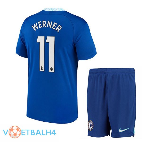 FC Chelsea (Werner 11) kinderen voetbal jersey thuis blauw 2022/2023