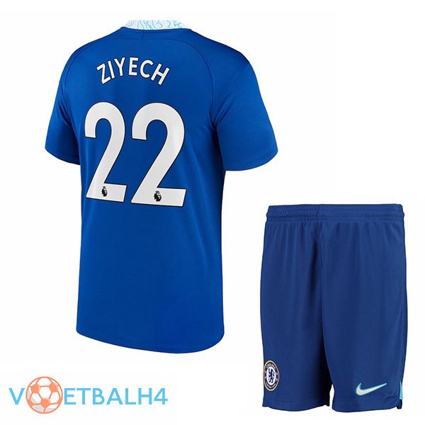 FC Chelsea (Ziyech 22) kinderen voetbal jersey thuis blauw 2022/2023