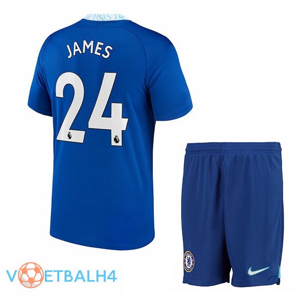 FC Chelsea (James 24) kinderen voetbal jersey thuis blauw 2022/2023