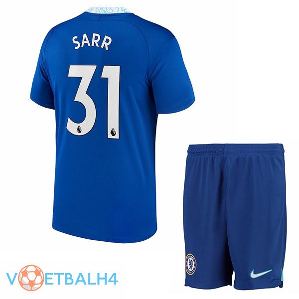 FC Chelsea (Sarr 31) kinderen voetbal jersey thuis blauw 2022/2023