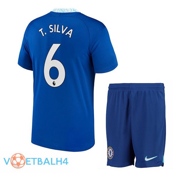 FC Chelsea (T. Silva 6) kinderen voetbal jersey thuis blauw 2022/2023