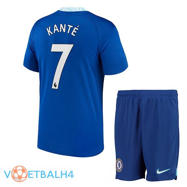 FC Chelsea (Kanté 7) kinderen voetbal jersey thuis blauw 2022/2023