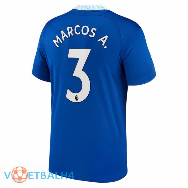 FC Chelsea (Marcos A. 3) voetbal jersey thuis blauw 2022/2023