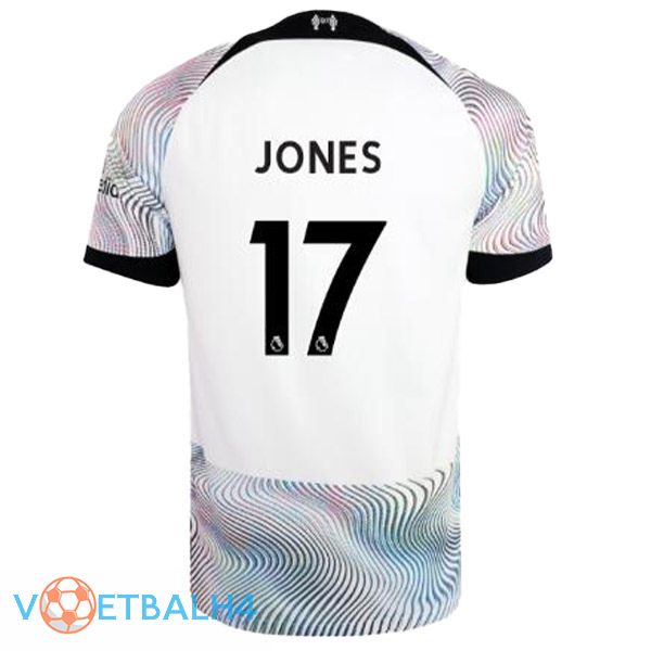 FC Liverpool (JONES 17) voetbal jersey uit wit 2022/2023