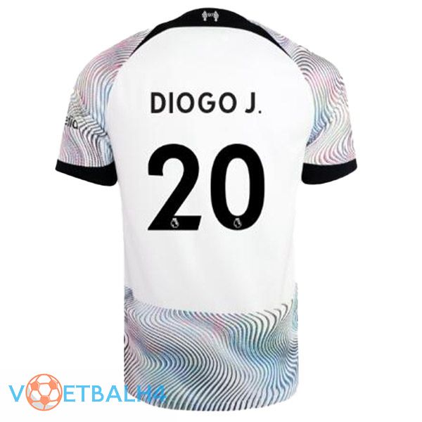 FC Liverpool (DIOGO J. 20) voetbal jersey uit wit 2022/2023