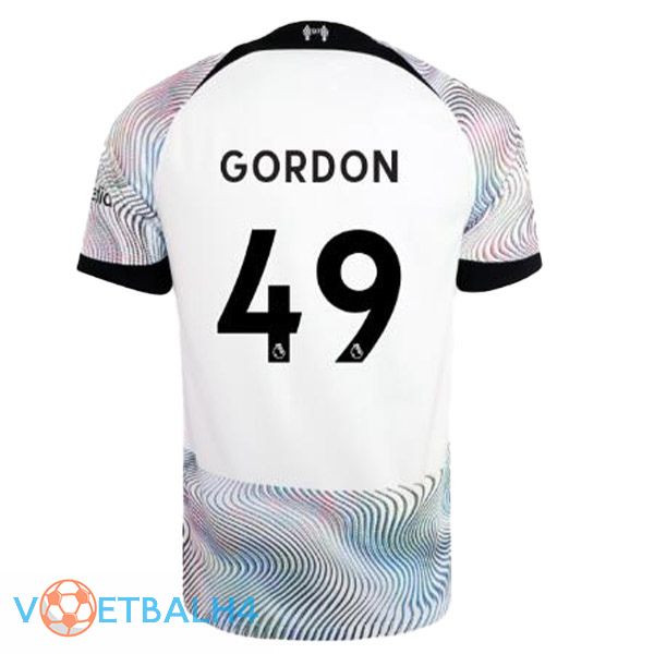 FC Liverpool (GORDON 49) voetbal jersey uit wit 2022/2023