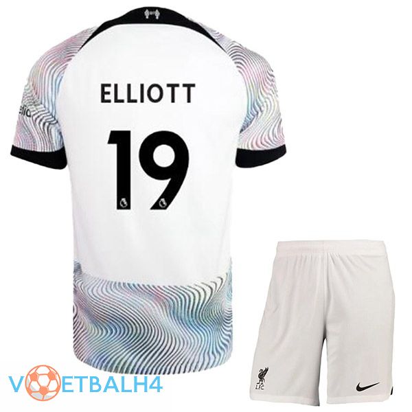 FC Liverpool (ELLIOTT 19) kinderen voetbal jersey uit wit 2022/2023