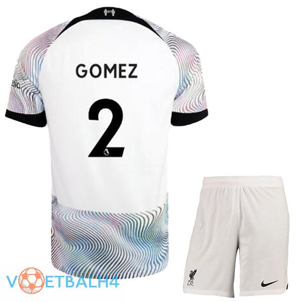 FC Liverpool (GOMEZ 2) kinderen voetbal jersey uit wit 2022/2023