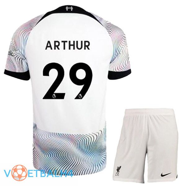 FC Liverpool (ARTHUR 29) kinderen voetbal jersey uit wit 2022/2023