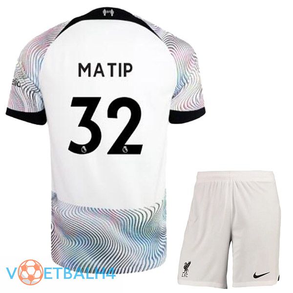 FC Liverpool (MATIP 32) kinderen voetbal jersey uit wit 2022/2023