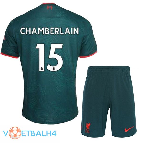 FC Liverpool (CHAMBERLAIN 15) kinderen voetbal jerseys derde groente 2022-2023