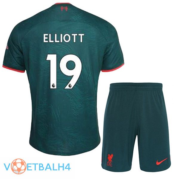 FC Liverpool (ELLIOTT 19) kinderen voetbal jerseys derde groente 2022-2023