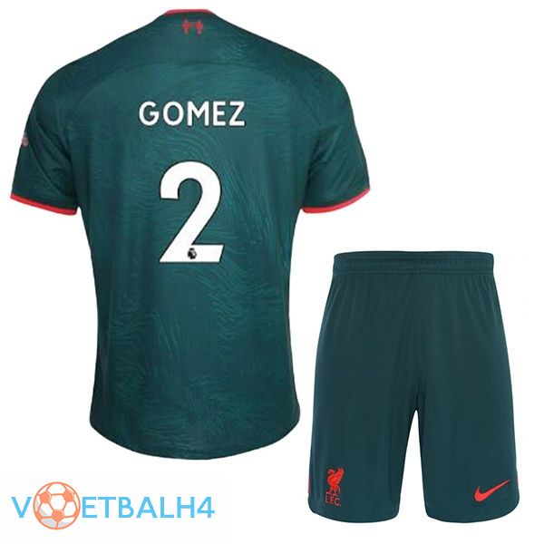 FC Liverpool (GOMEZ 2) kinderen voetbal jerseys derde groente 2022-2023