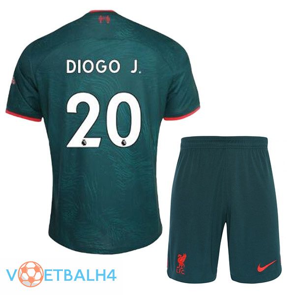 FC Liverpool (DIOGO J. 20) kinderen voetbal jerseys derde groente 2022-2023