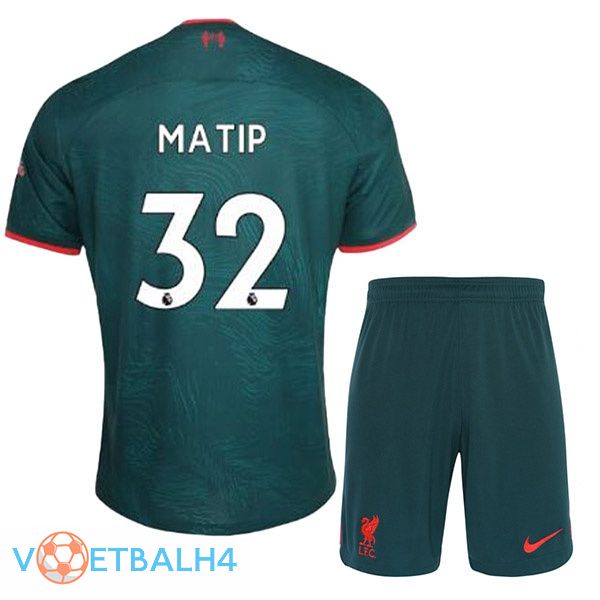 FC Liverpool (MATIP 32) kinderen voetbal jerseys derde groente 2022-2023